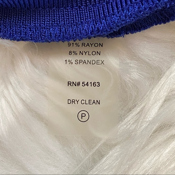 Calvin Klein Bodycon Cocktail Blue Dress - Picture 6 of 6